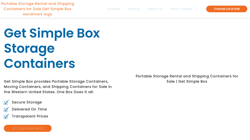Portable Storage Rental and Shipping Containers for Sale | Get Simple Box