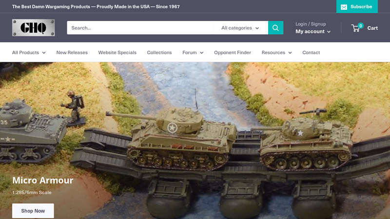 GHQ Models- The Best Damn Wargaming Products Since 1967