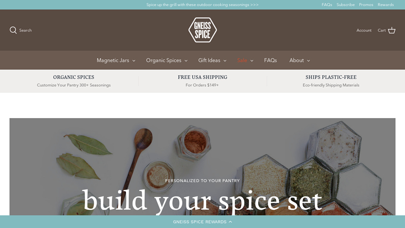 Magnetic Spice Racks and Organic Filled Spice Jars | Gneiss Spice