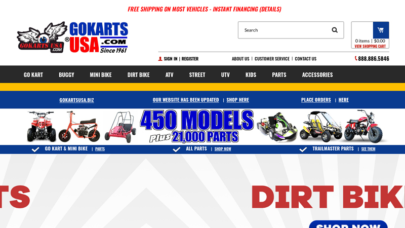 GoKarts USA? | Go Kart | Mini Bike | ATV | Dirt Bike | over 450 Models