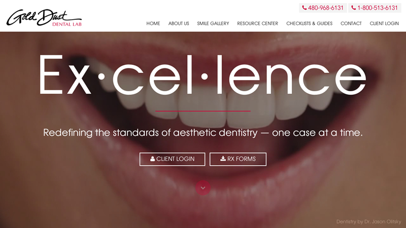 Smile Design Dental Lab | Gold Dust Dental Lab | 800-513-6131