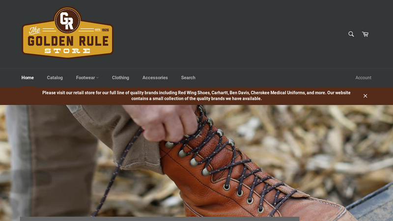 The Golden Rule Store - Providing quality work apparel since 1926!