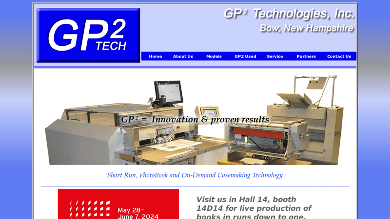 Book Binding Machinery / Short Run, PhotoBook & On-Demand Casemakers - GP2 Technologies, Inc.