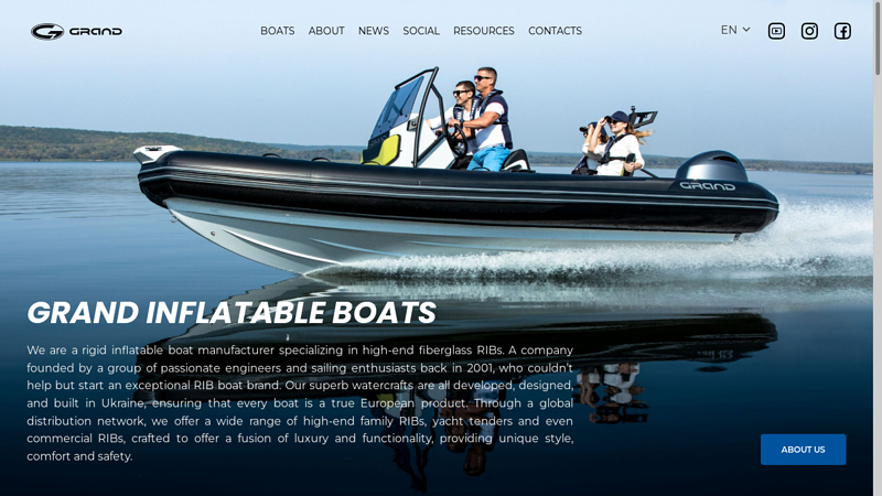 GRAND INFLATABLE BOATS - BUILD YOUR BOAT 2024