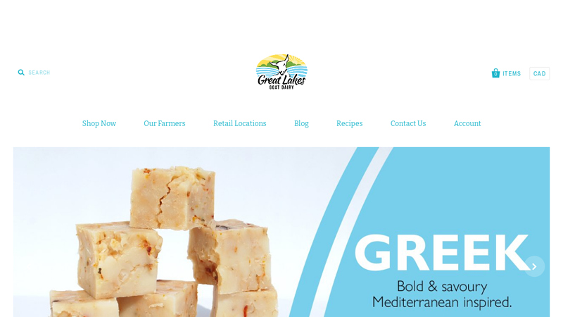 100% Canadian Goat Cheese C Great Lakes Goat Dairy
