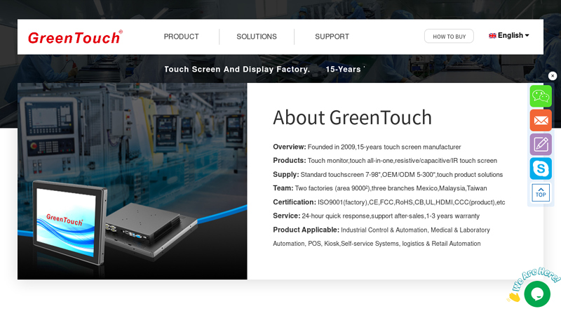 Touch Monitor_ All-in-one machine_ Touch screen-Shenzhen Green Touch Technology Co., Ltd.