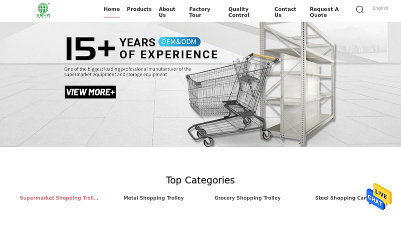 Quality Supermarket Shopping Trolley & Metal Shopping Trolley factory from China