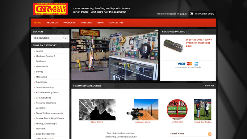GSR Laser Tools - Geodetic Supply and Repair