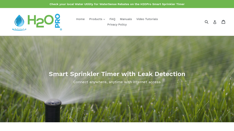 H2OPro Smart Sprinkler Timer