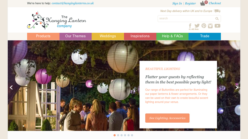 Paper lanterns and wedding lanterns C Supplied by The Hanging Lantern Company