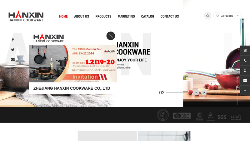 Kits,Casserole,Low Shallow,Saute Pan,Sauce pan_ZHEJIANG HANXIN COOKWARE CO., LTD.