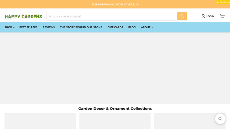 Happy Gardens - Yard Decorations, Garden Decor, Rain Chains, Ornaments