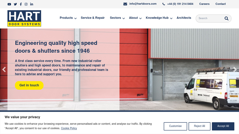 Hart Doors | Industrial Doors & Security Roller Shutters