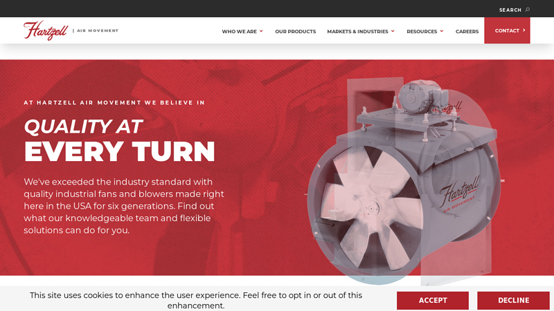 Industrial Fans & Blowers - Hartzell Air Movement