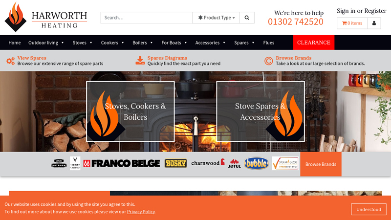 Harworth Heating - Wood - Multifuel - Gas - Oil Stoves & Spares est 1971