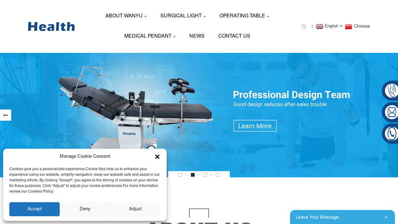 Surgical Light, Operating Table, Medical Pendant - Wanyu