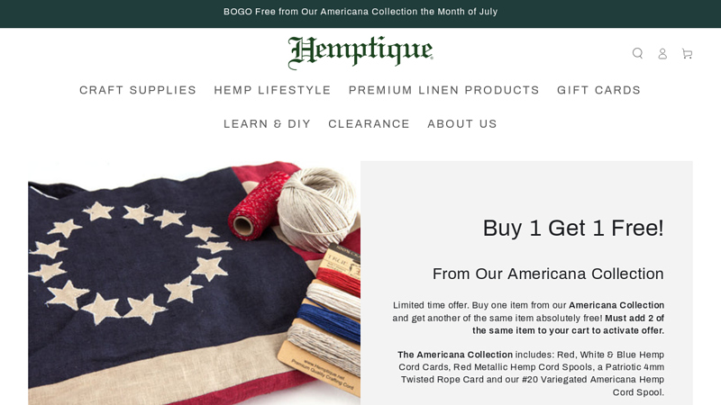 Hemp Cord, Rope, Apparel C Hemp Craft & Macrame Supplies C Hemptique