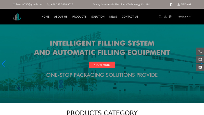 Powder packing machine Guangzhou Hencin Machinery Technology Co., Ltd. Guangzhou Hencin Machinery Technology Co., Ltd.
