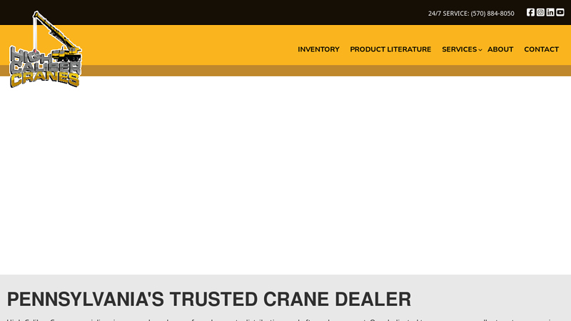High Caliber Cranes | Pennsylvania
