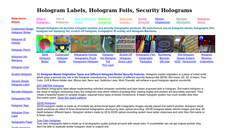 Hologram Sticker|Hologram Label|Security Hologram|Hologram Foil|Hologram Overlay|Hologram Machine