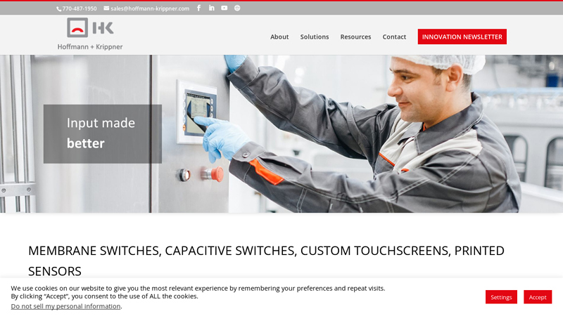Membrane Switches, Potentiometers, Sensors, Custom Control Units