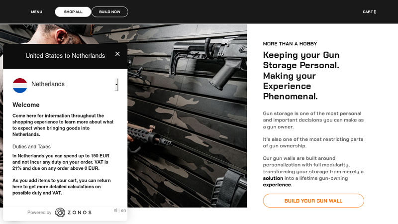 Hold Up Displays | Gun Wall Displays & Gun Storage Solutions