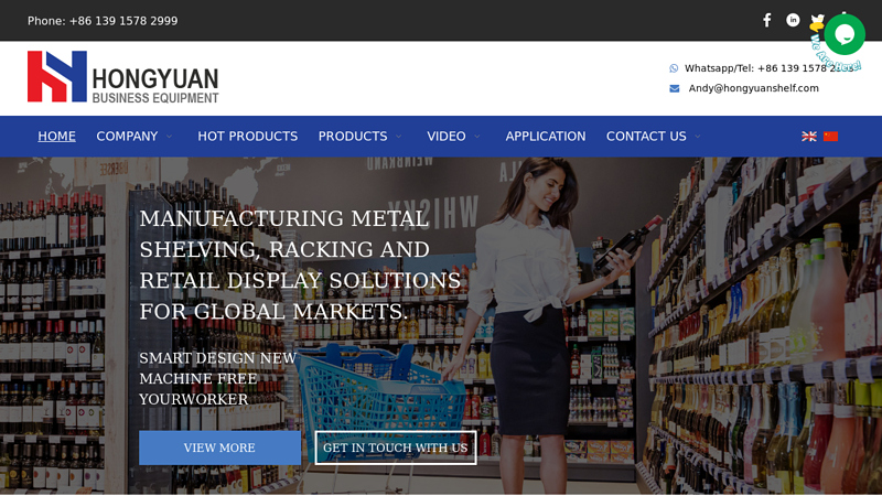 shelf, rack, supermarket shelf, shop fitting, display C Suzhou Hongyuan Business Equipment Co.,Ltd