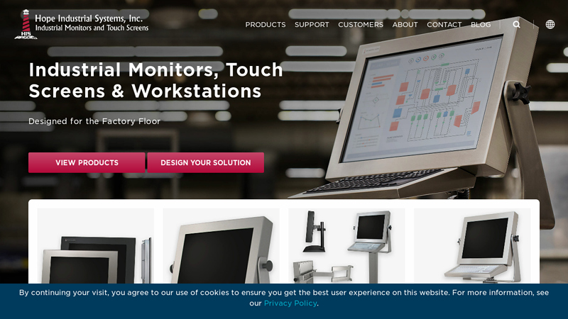 Industrial Monitors & Touch Screens - Hope Industrial Systems