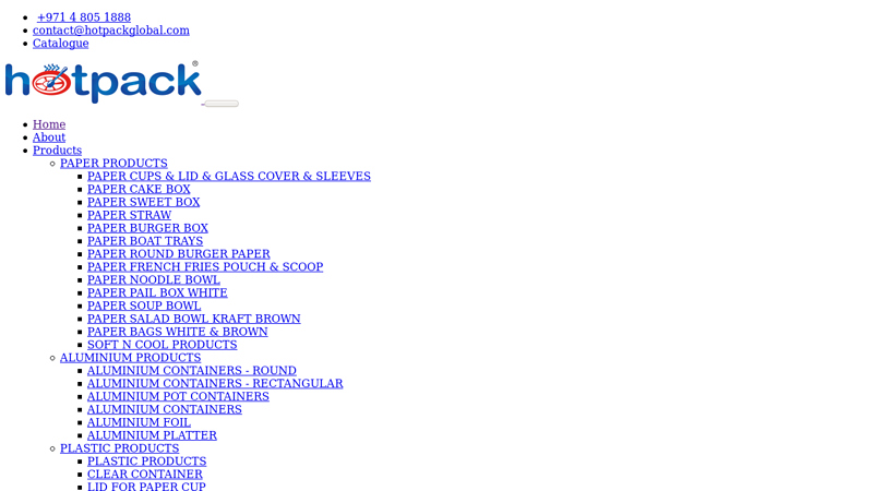 #1 Manufacturer of Food Packaging Products in the Middle East