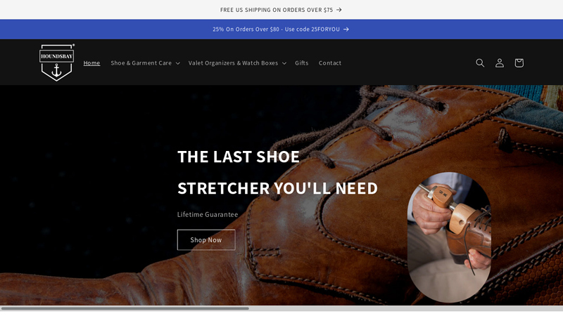 Valet Organizers, Shoe Trees, Shoe Stretchers, and more HOUNDSBAY
