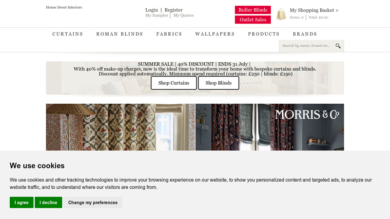 House Decor Interiors | Quality Fabric, Wallpaper & More