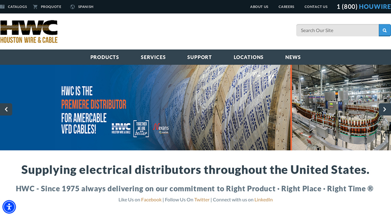 Electrical Wire & Cable Distributors | Houston Wire & Cable Co.