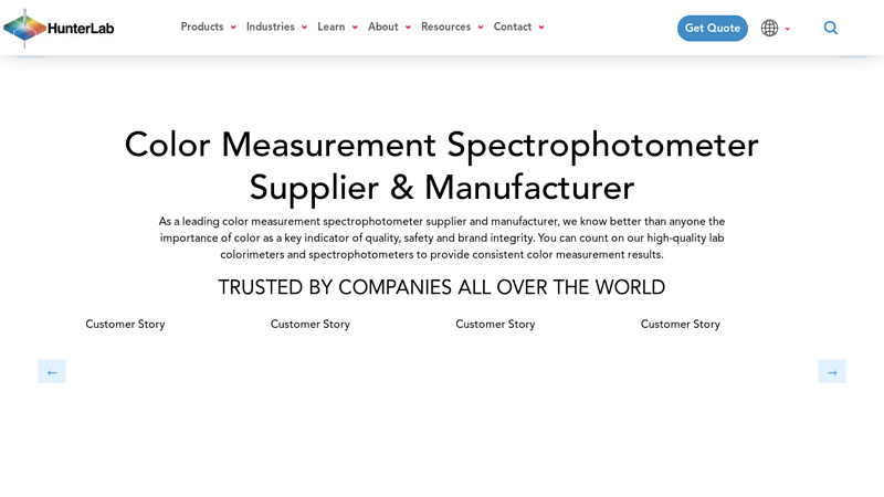 Color Measurement Spectrophotometer Supplier & Manufacturer