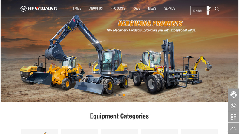 Construction Machinery & Equipment for Sale - Hengwang Group | Excavator | Crawler dumper | Forklift |Backhoe loader