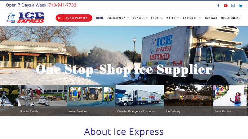 Ice Supplier Houston | Ice Express - Ice Express