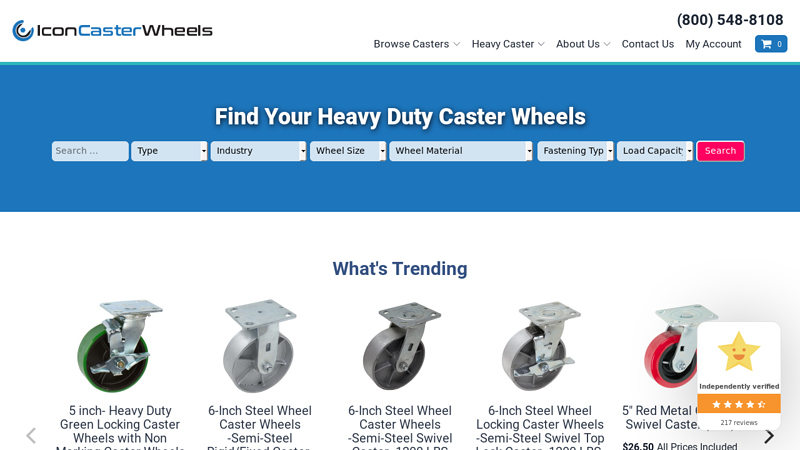 Home - Casters Wheels Heavy Duty -Icon Caster Wheels