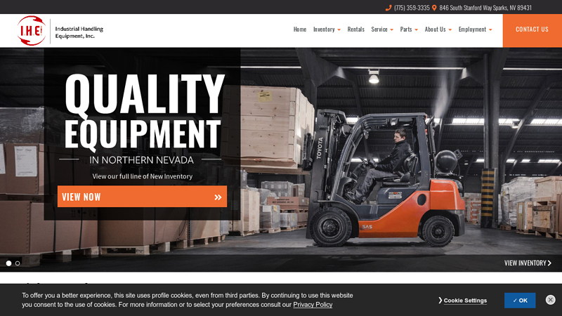 Industrial Handling Equipment | Equipment near Sparks, NV