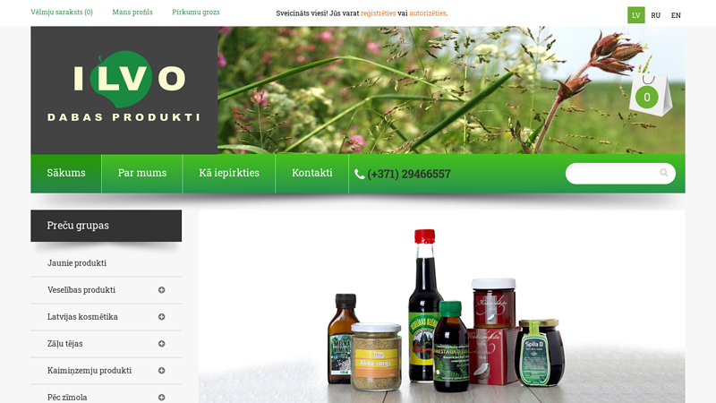 ILVO.LV Dabas Produkti