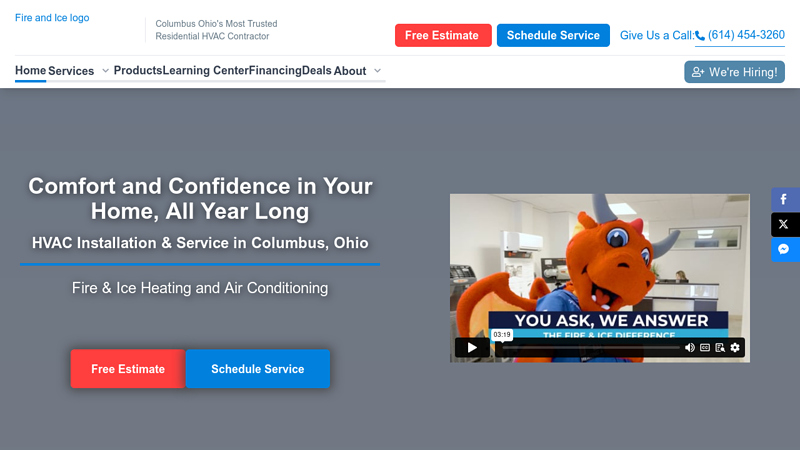 HVAC Installation & Repair | Columbus, OH | Fire & Ice Heating and Air Conditioning