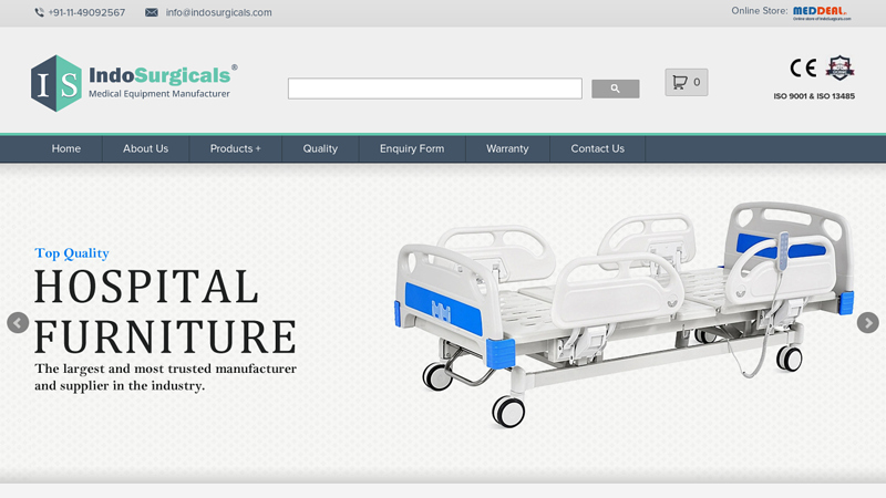 Manufacturer of Medical Equipment & Hospital Supplies