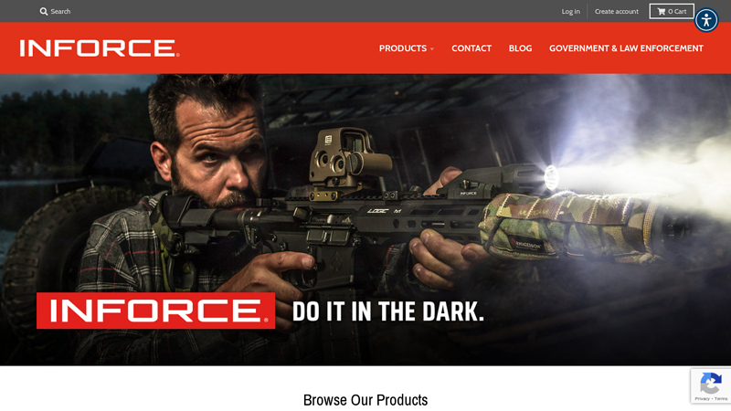 INFORCE Tactical Flashlights C AR 15, Rifle and Pistol WML Lights
