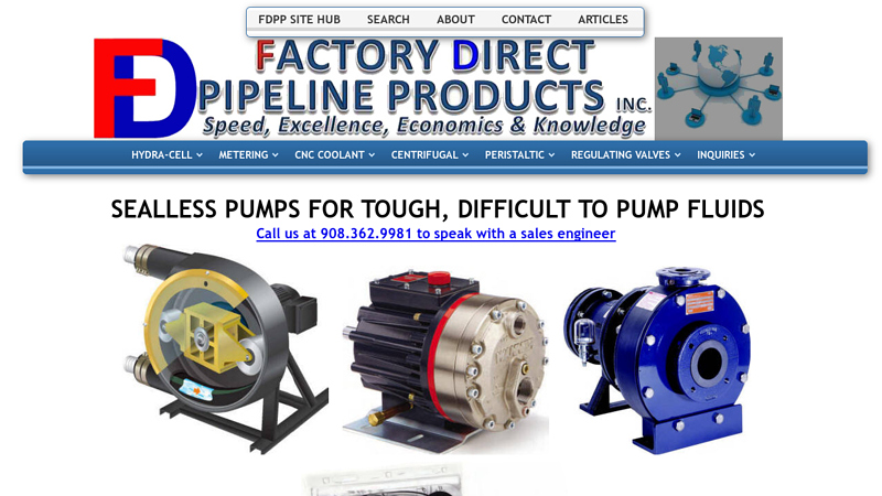 Peristaltic Pumps, Hydra-Cell, CNC Coolant Pumps, Metering Pumps, Hayward Pumps