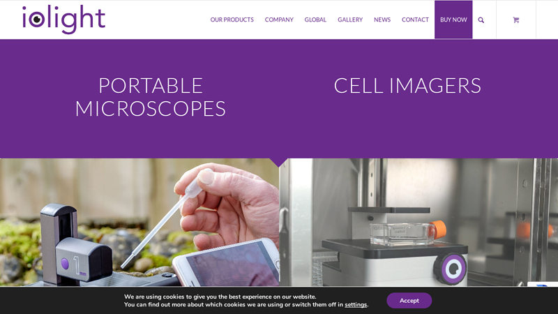 Pocket Microscope, Portable Microscope, Field Microscope, ioLight