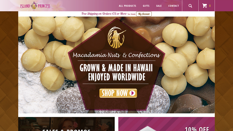 Island Princess Hawaii - Best Mele Macs, Caramel Popcorn & Hawaiian Gift Baskets