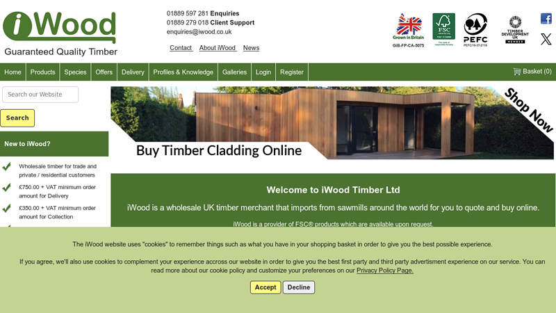 iWood Timber Merchants - Timber Supplies UK