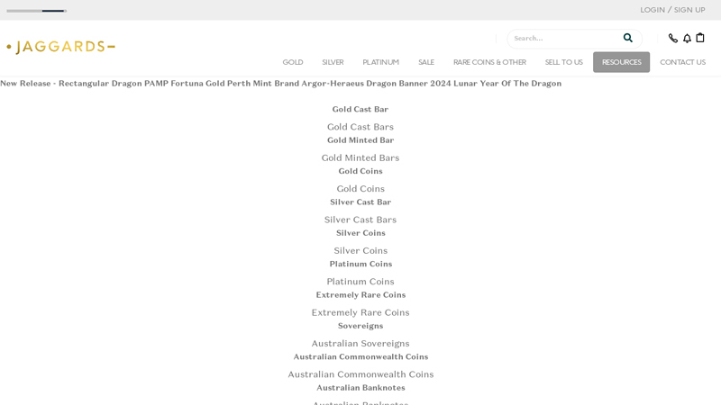 Buy Gold, Silver, Coins and Banknotes Online | Jaggards
