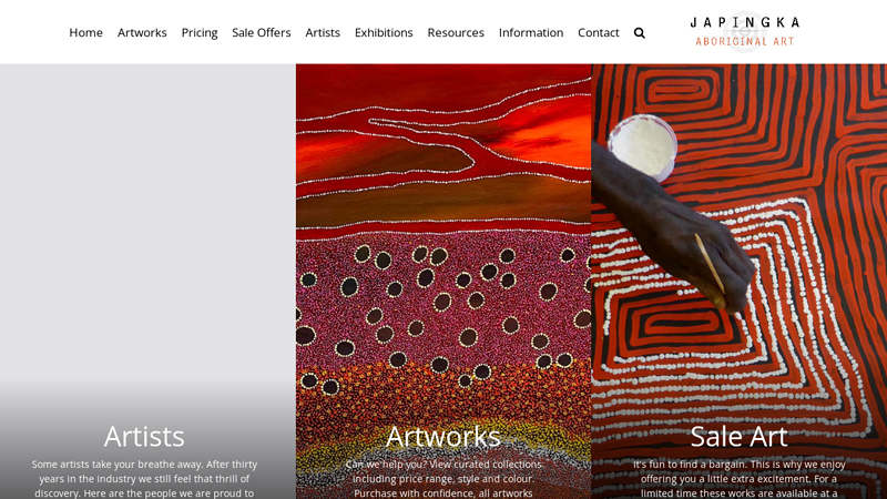 Japingka Aboriginal Art Online - Australian Indigenous Artworks