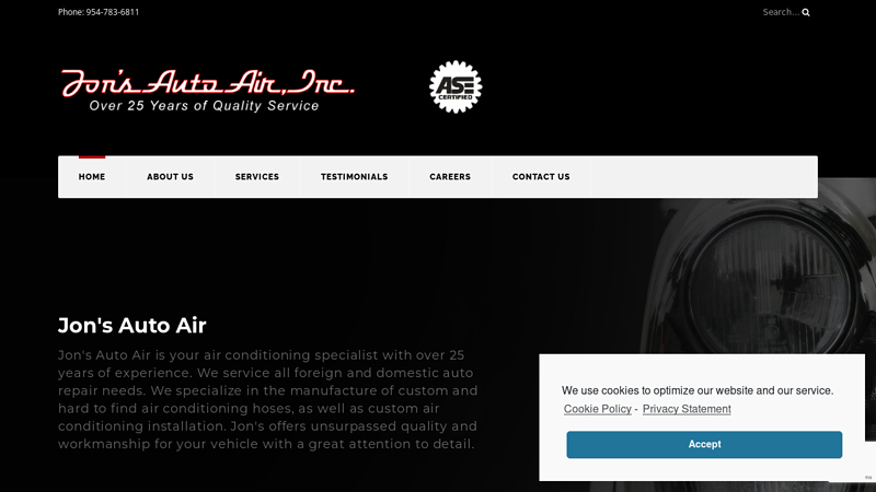 Auto air conditioner installation and repairs plus cooling systems and more.