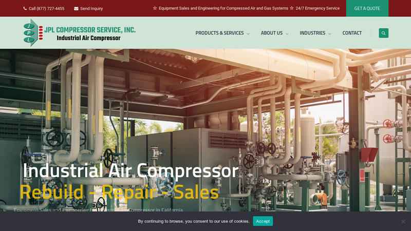 JPL Compressor - Industrial Air Compressor Emergency Service
