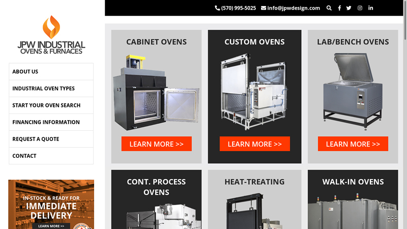 JPW Industrial Ovens and Furnaces
